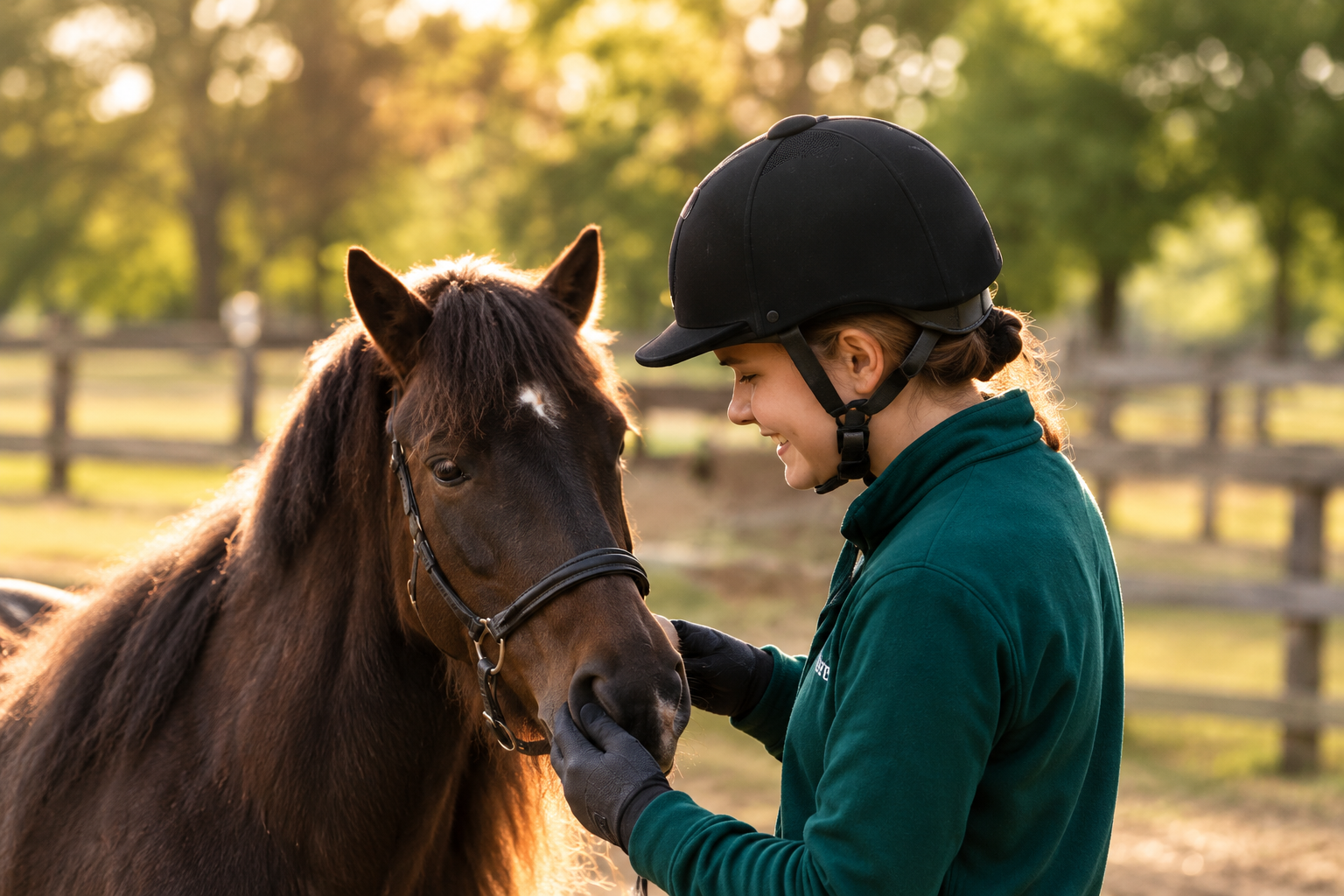 Golden-Hour Pony Connection